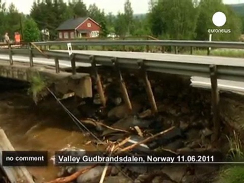 Inondations dans le sud de la Norvège - no comment