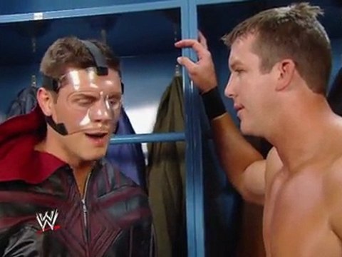 Ted DiBiase and Cody Rhodes backstage 6-10-11