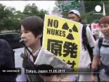 Anti-nuclear demonstration in Tokyo three... - no comment
