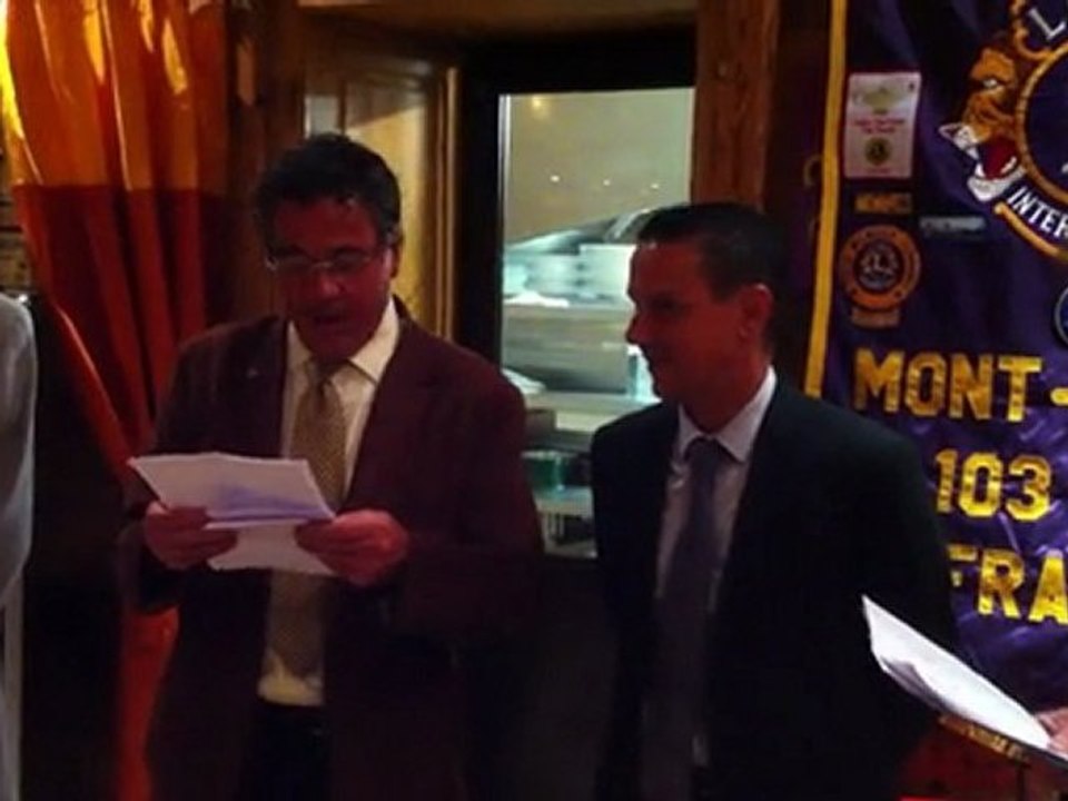 LIONS MONT-BLANC:  Intronisation Hakim BOURAHLA video 2