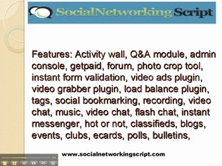Popular Social Networking Scripts