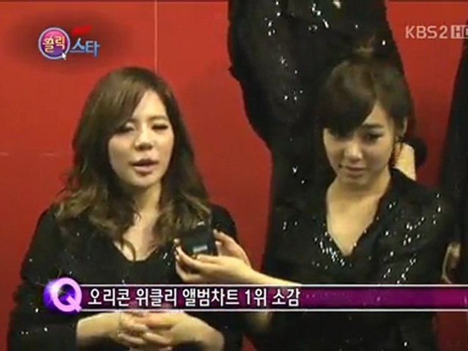 110611 KBS 演藝家中介 少女時代oricon周榜1位訪問
