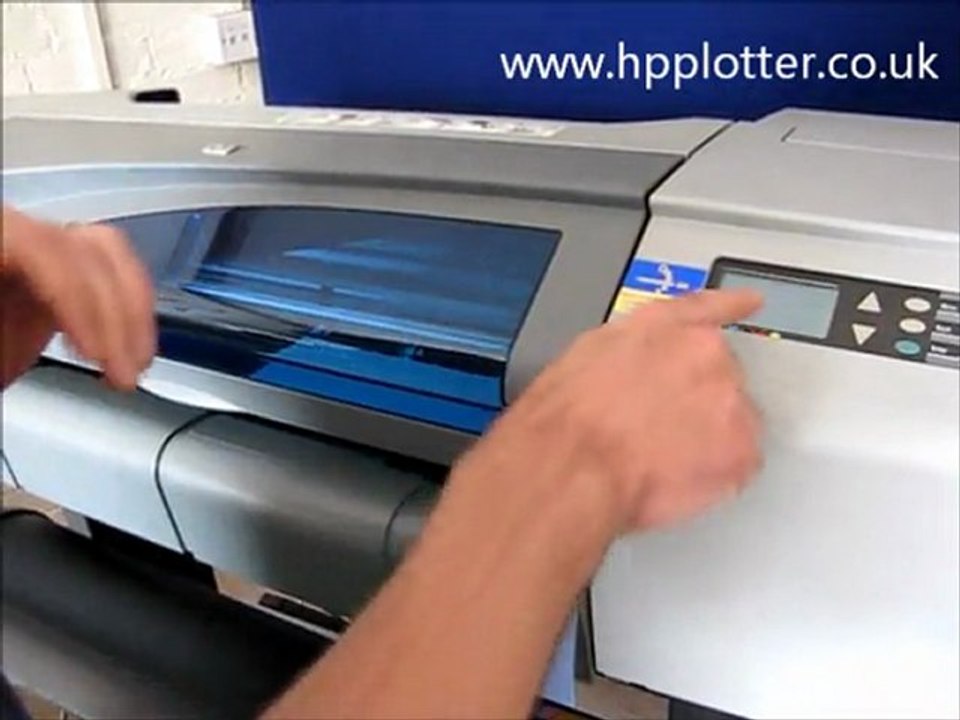 DesignJet 500 & DesignJet 510 loading a sheet