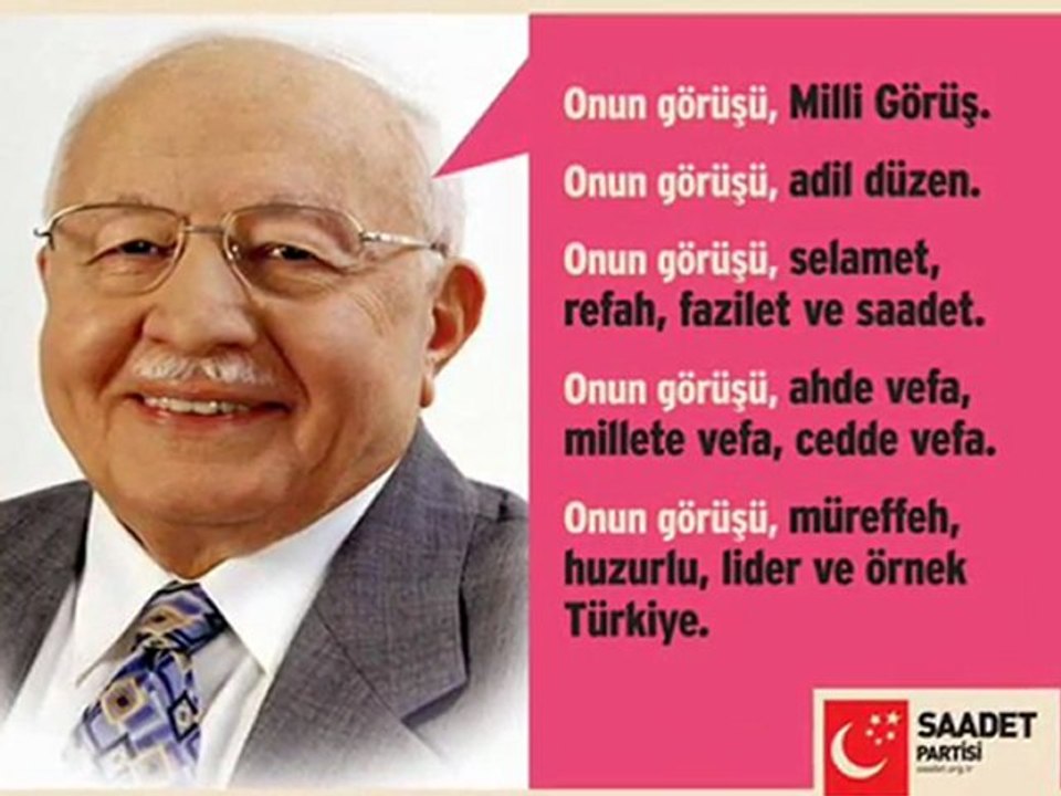 Saadet Partisi[Milli Görüş] Yeniden Geliyor.
