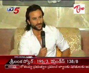 Download Video: Bollywood Actor Saif Ali Khan talking to media