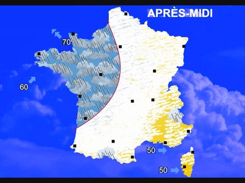 Météo 12 juin 2011: Prévisions jusqu'au 15/06/2011