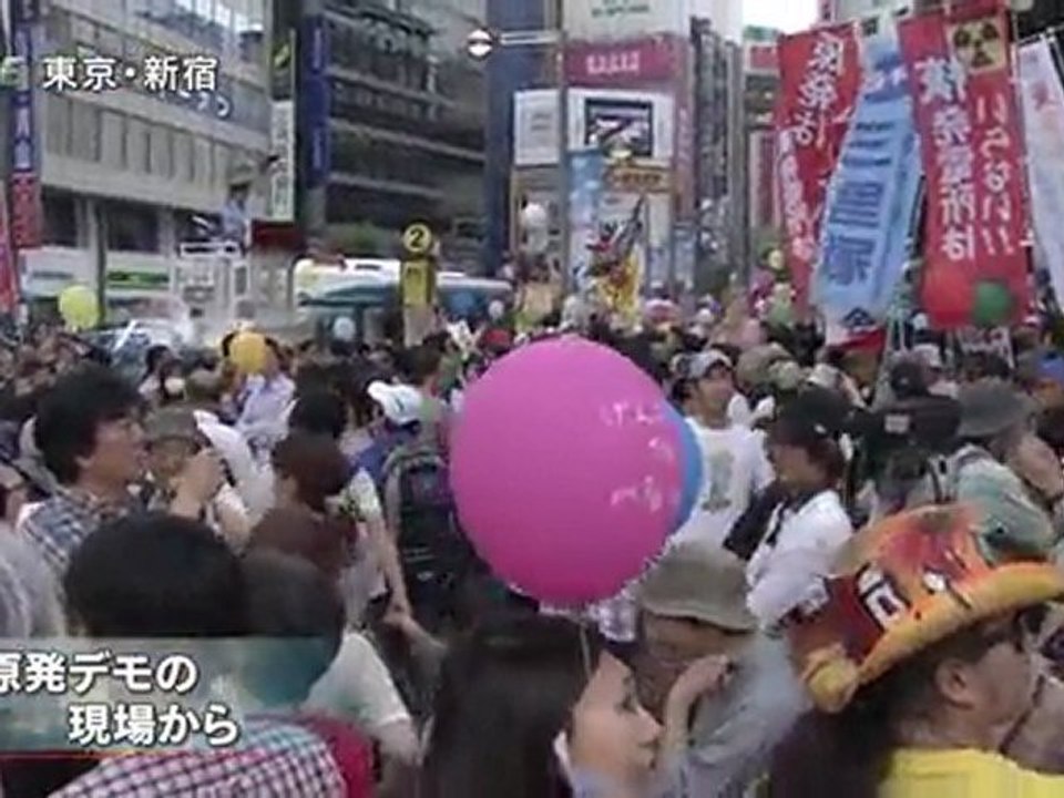 新宿 6.11 TBSの生中継