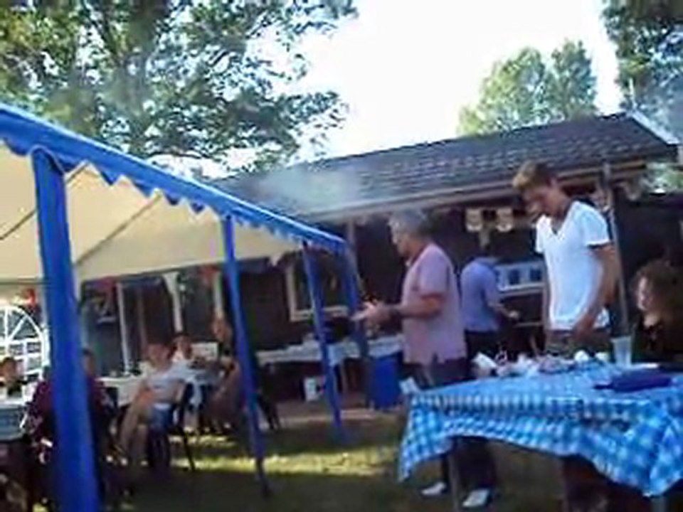 Afscheidsavond en barbecue WFB D1 bij Marcel