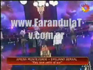 FarandulaTv.com.ar Jimena Monteverde Canto "Hay que venir al Sur". Cantando 2011