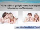 snoring solution - ways to stop snoring - how to stop snoring at night
