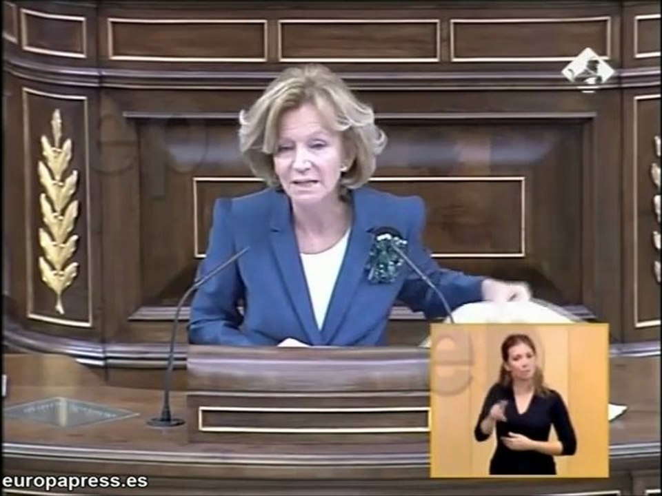 Salgado defiende los PGE en el Congreso