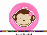 Pink Mod Monkey is a Popular Theme for a Girl's Birthday Party