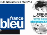 A.Montebourg s'exprime sur la menace de délocalisation chez PSA