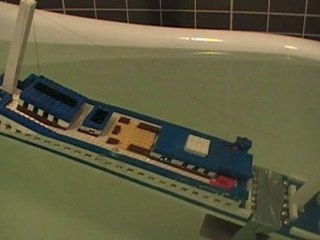 Lego Titanic sinks