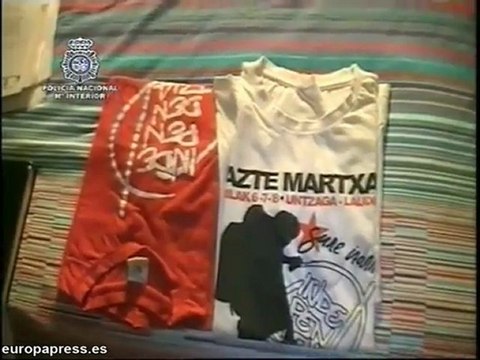 Imágenes de los registros de la Policia en la detención de m