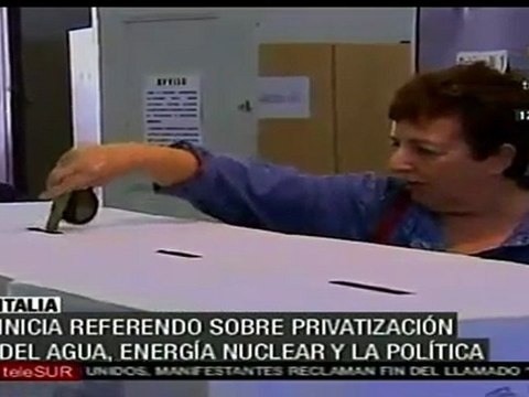 Referendo sobre diversos temas en Italia