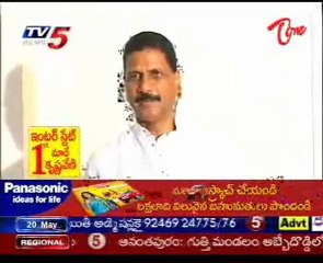 Marri Sashidhar Reddy Discusses Cyclone Impact on TV5 News (May 20, 2010) 🌪️