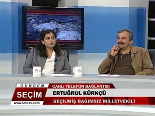 Ertuğrul Kürkçü, İMC yayınındaydı