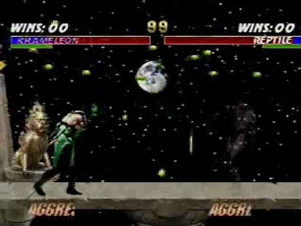 mortal kombat trilogy khameleon vs reptile