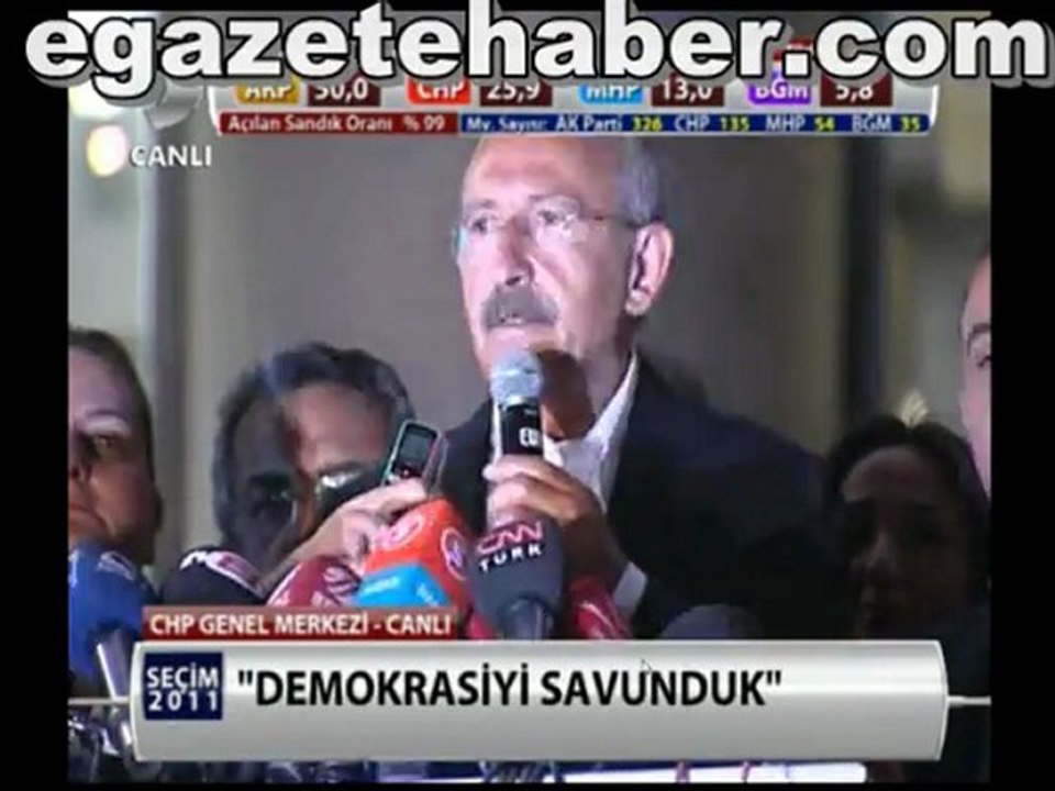 Kılıçdaroğlu 2011 seçim yorumu