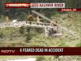 Two vehicles fall into Kashmir river, 2 dead