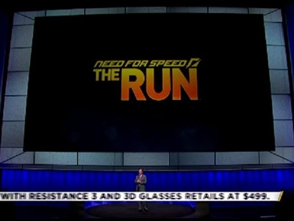 Need for Speed: The Run Exclusive Content for PS3 - E3 2011 Sony Press Conference