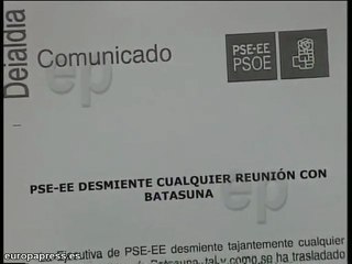 PSE-EE desmiente cualquier reunión con Batasuna