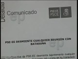 PSE-EE desmiente cualquier reunión con Batasuna