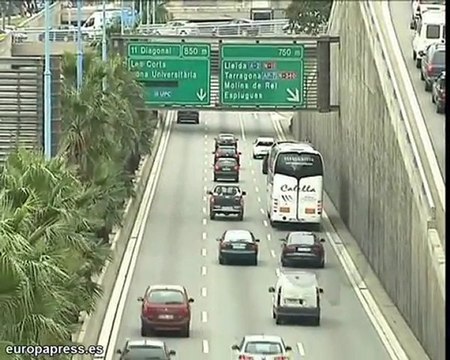 Tráfico denso en Barcelona