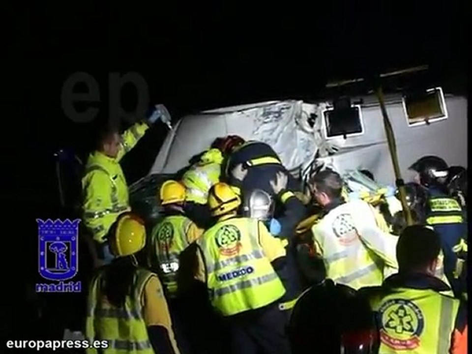 Dos heridos graves en un accidente en la A3