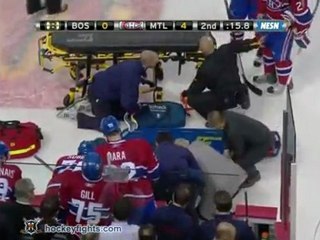 Zdeno Chara hits Max Pacioretty