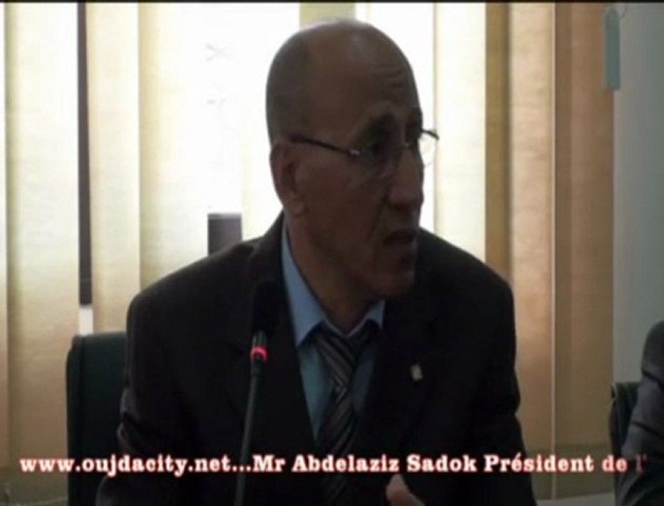 point de presse / Mr Abdelaziz Sadok president de l' UMP Oujda 2 حضقفهث ندوة صحفية للسيد عبد العزيز صادوق رئيس جامعة  محمد الأول بوجدة