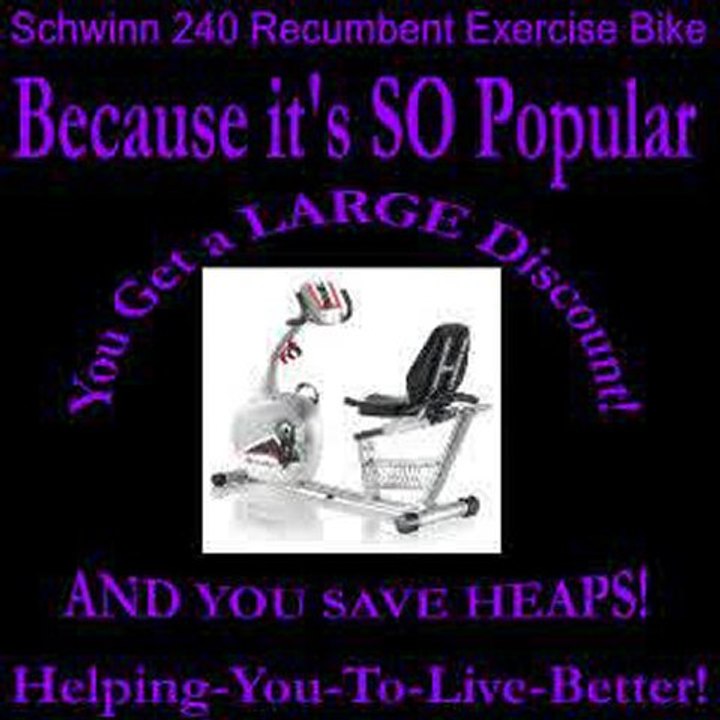 Schwinn 240 Recumbent Exercise Bike fantastic machine