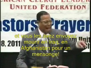 Farrakhan: Maison Blanche meurtrière (guerre en Libye)