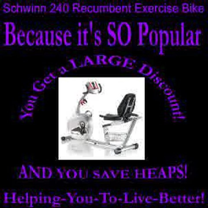 Schwinn 240 Recumbent Exercise Bike video clip