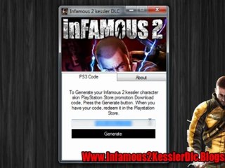 Infamous 2 Kessler Character Skin DLC Code Generator For Free!!