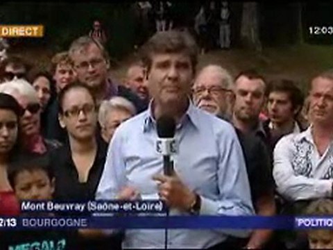 Mont Beuvray : l'ascension de Montebourg