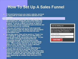 Business Advertising Sales Funnel