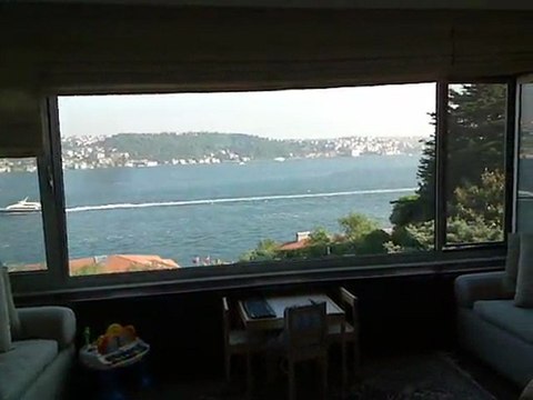 ortakoy salondan bogaz manzarası