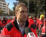 Bomberos se manifiestan contra Conselleria Interior