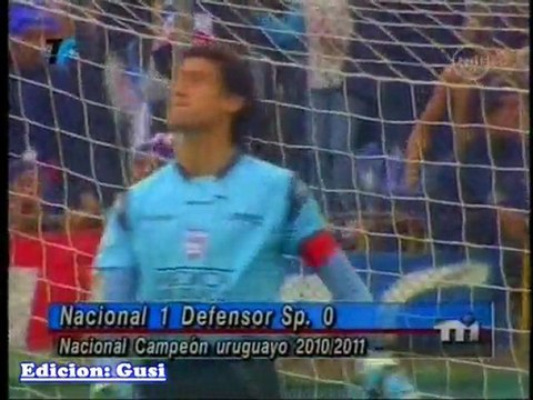 Nacional 1 Defensor sp. 0 - Nacional Campeón Uruguayo 2010-2011