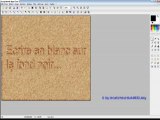 Tutoriel pour écrire sur le sable avec PhotoFiltre