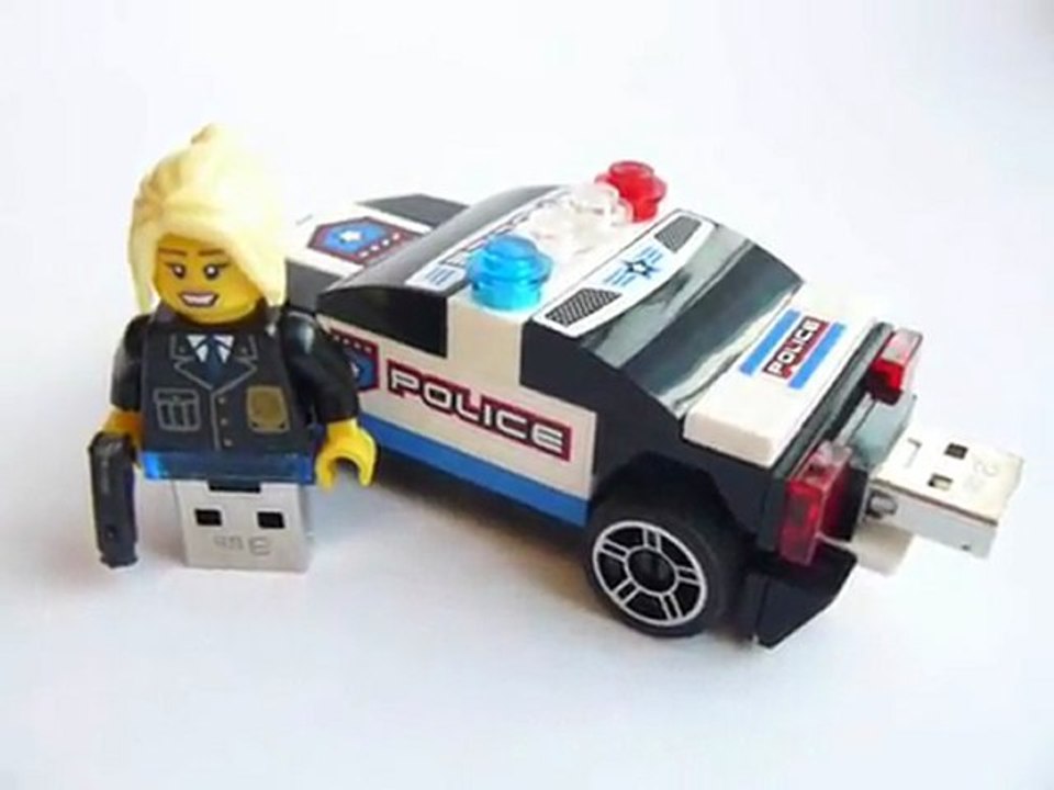 voiture de police lecteur flash USB