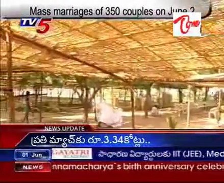 Mass marriages of 350 couple on June 2
