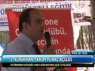 1. kırıkhan tarım fuarı