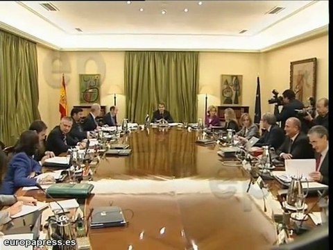 Foto Ministros a la entrada al Consejo