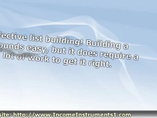 List Building Tips