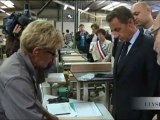 N. Sarkozy visite la « Compagnie Française du Parquet »