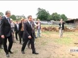 N. Sarkozy visite une exploitation en Charente