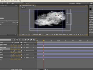 Animated clouds using Photoshop and After Effect